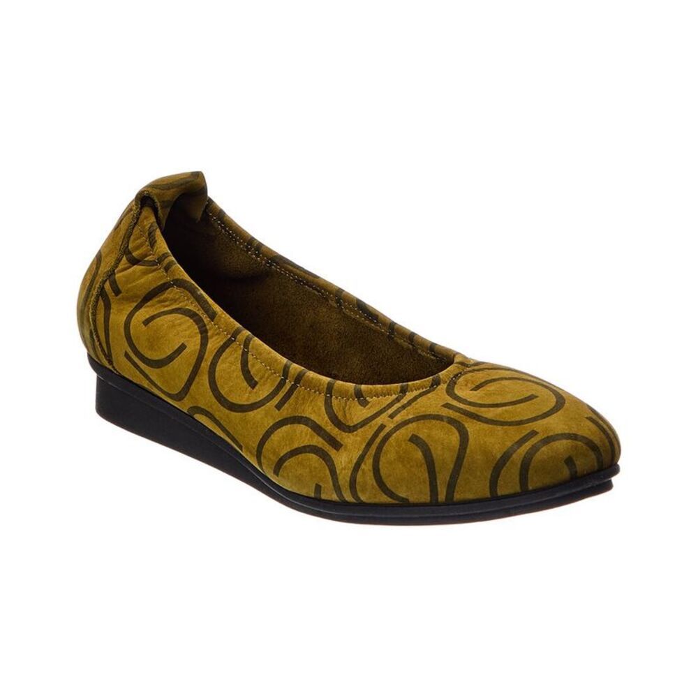 Arche Ninoka Leather Flat, Black